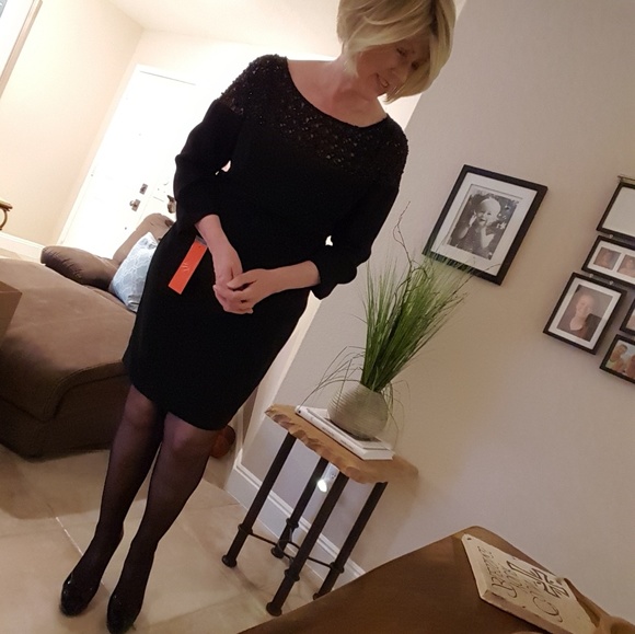 💜MONIQUE LHUILLIER LBD💜NWT💜 - Picture 3 of 8